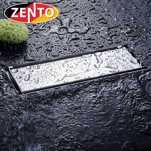 Thoát sàn chống mùi inox304 Zento ZT653-28 (80x280mm)